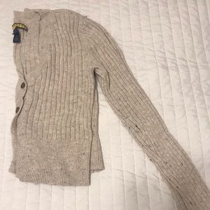 Aeropostale Prince and Fox Tan Cropped Cardigan
